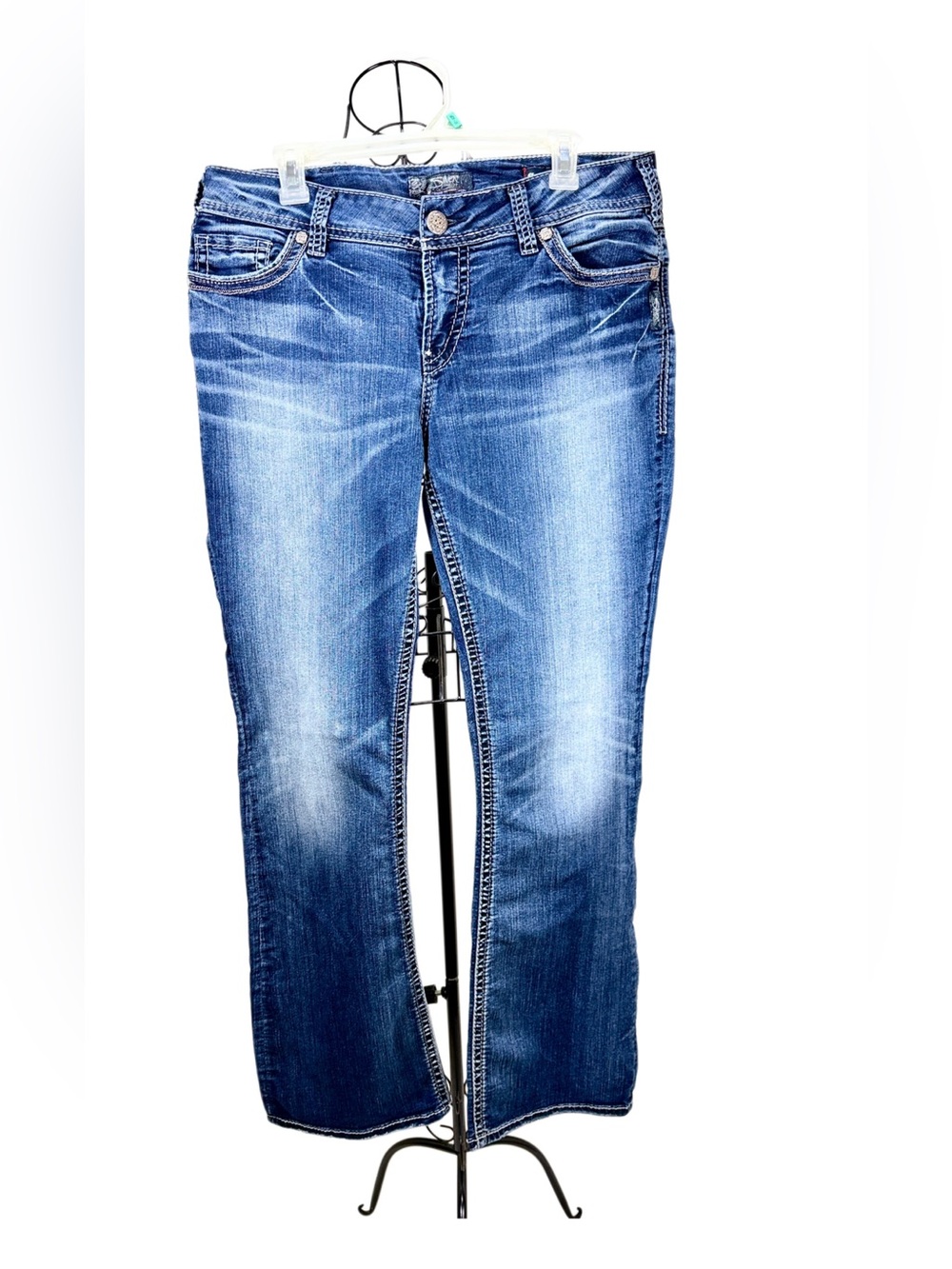Silver Jeans Women's Blue Bootcut Jeans 34/35 Plus